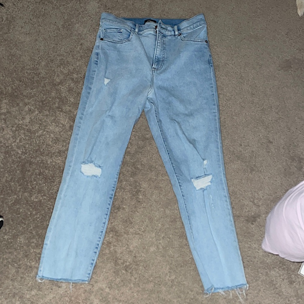- from express, light wash blue, size 8
